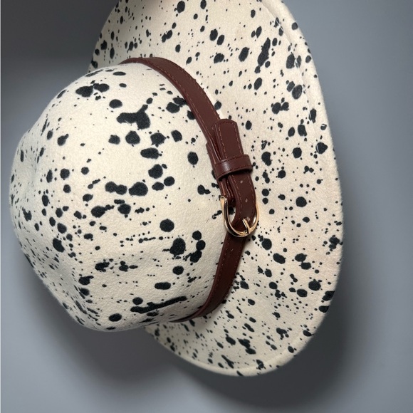 Altar'd State Ivory Hat with Black Accents - Picture 8 of 8